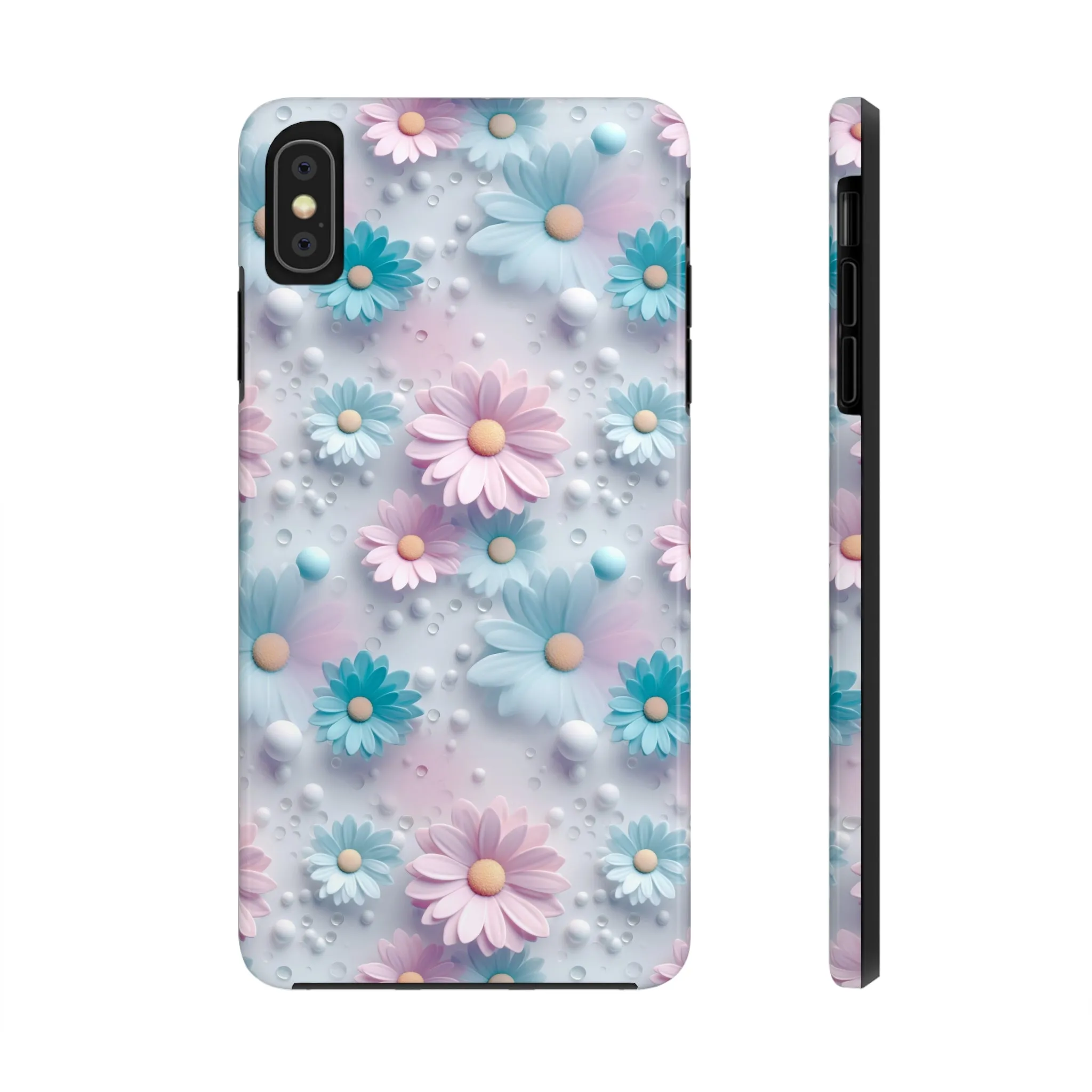 Dreamy Pastel Daisies Digital print Design Tough Phone Case compatible with a large variety of iPhone models, Gift, Phone Case