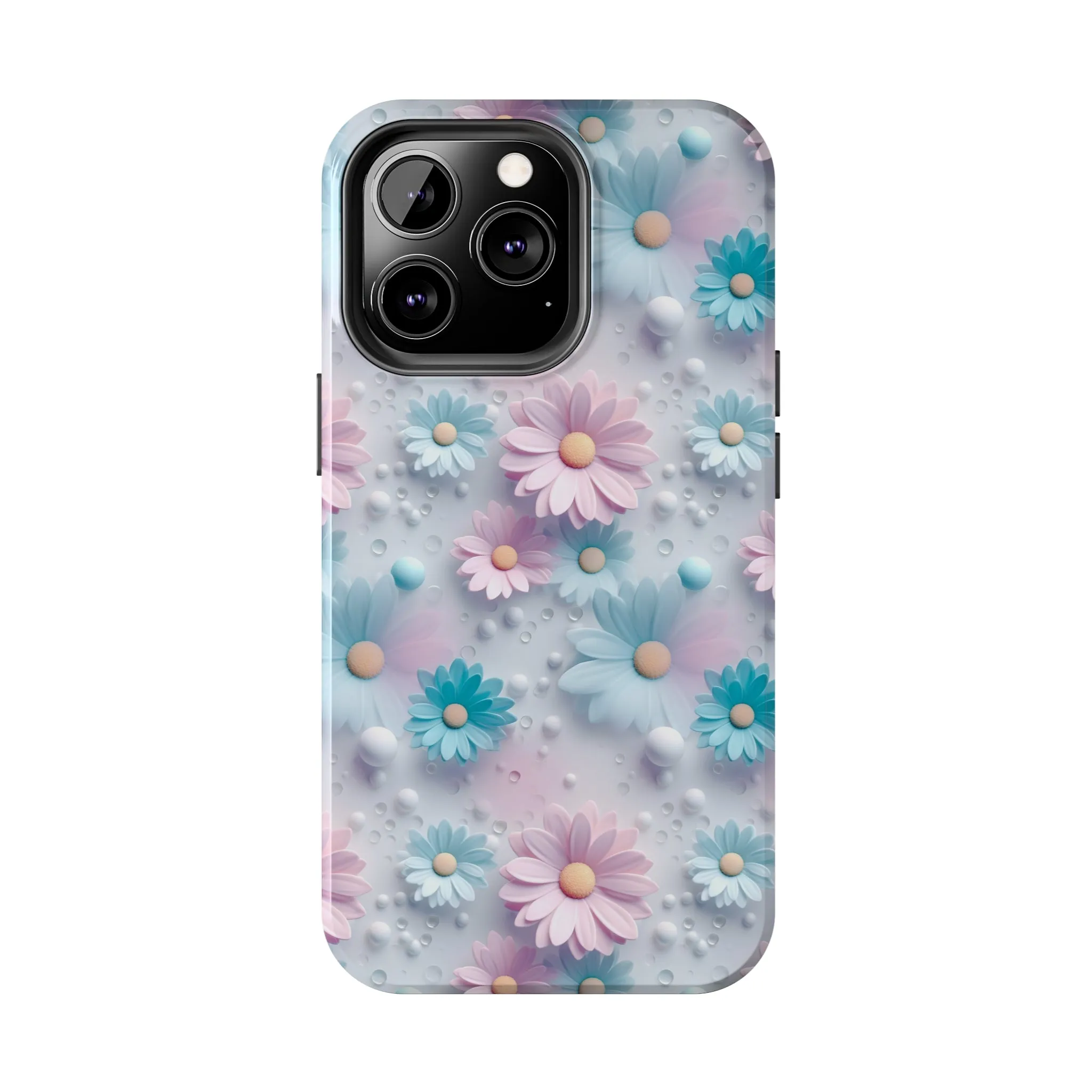 Dreamy Pastel Daisies Digital print Design Tough Phone Case compatible with a large variety of iPhone models, Gift, Phone Case