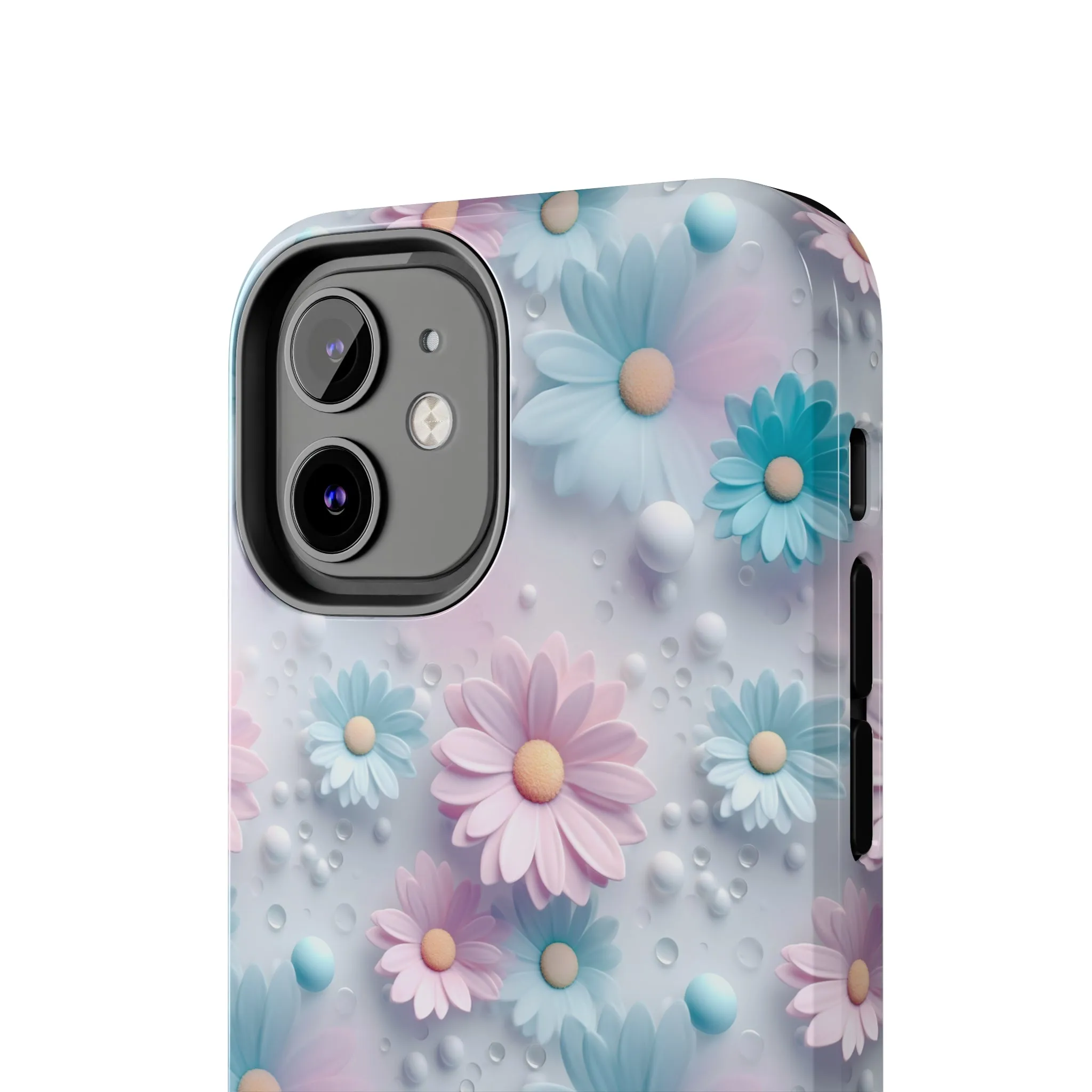 Dreamy Pastel Daisies Digital print Design Tough Phone Case compatible with a large variety of iPhone models, Gift, Phone Case