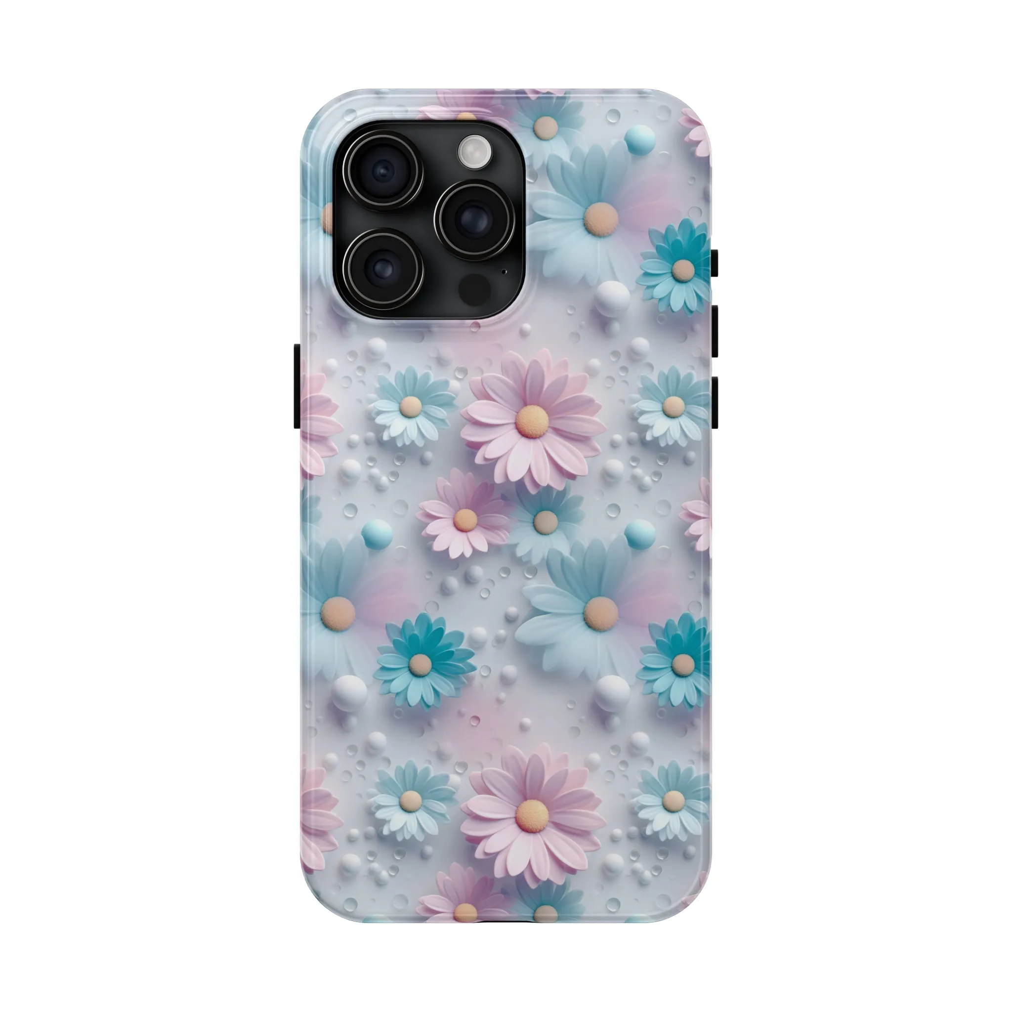 Dreamy Pastel Daisies Digital print Design Tough Phone Case compatible with a large variety of iPhone models, Gift, Phone Case