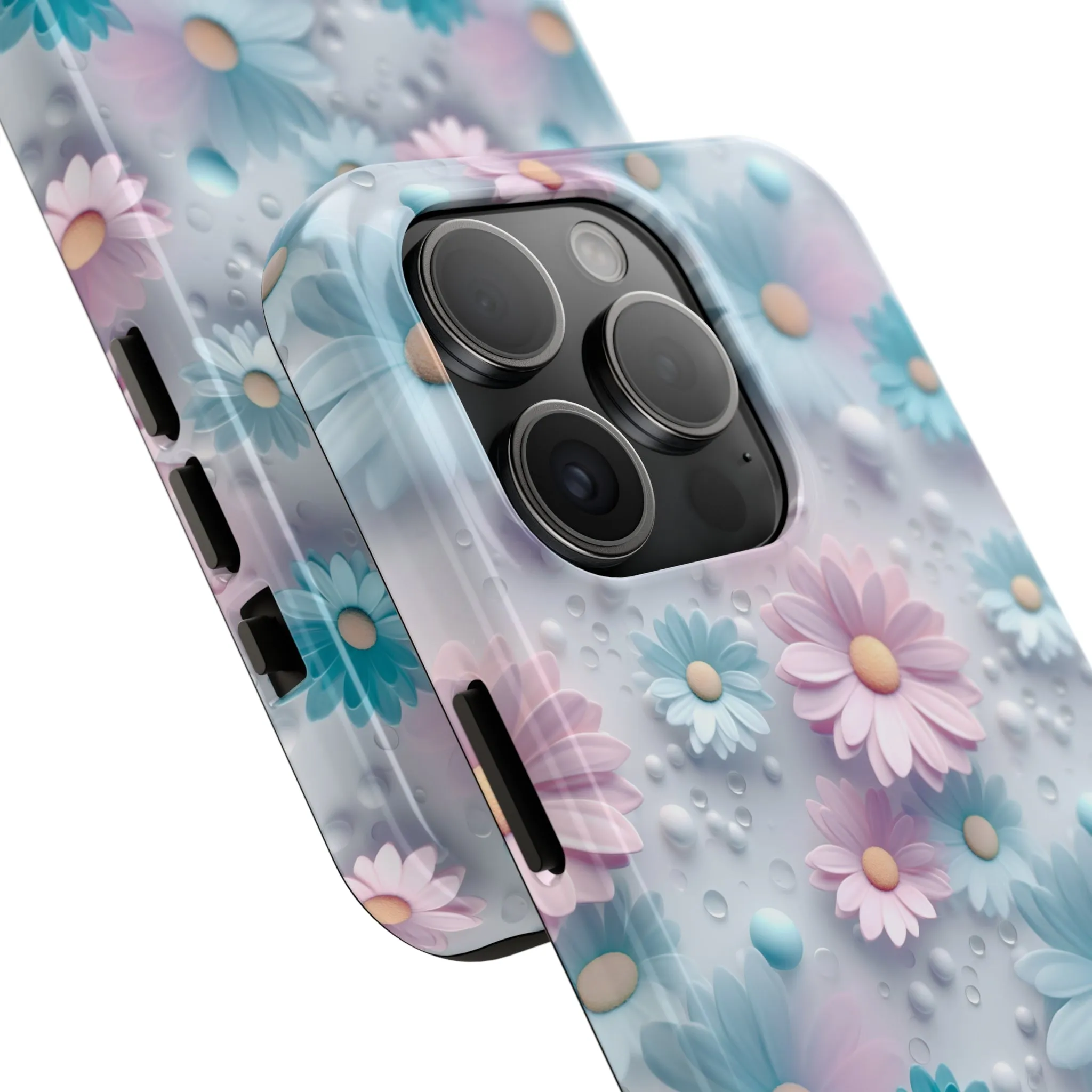 Dreamy Pastel Daisies Digital print Design Tough Phone Case compatible with a large variety of iPhone models, Gift, Phone Case