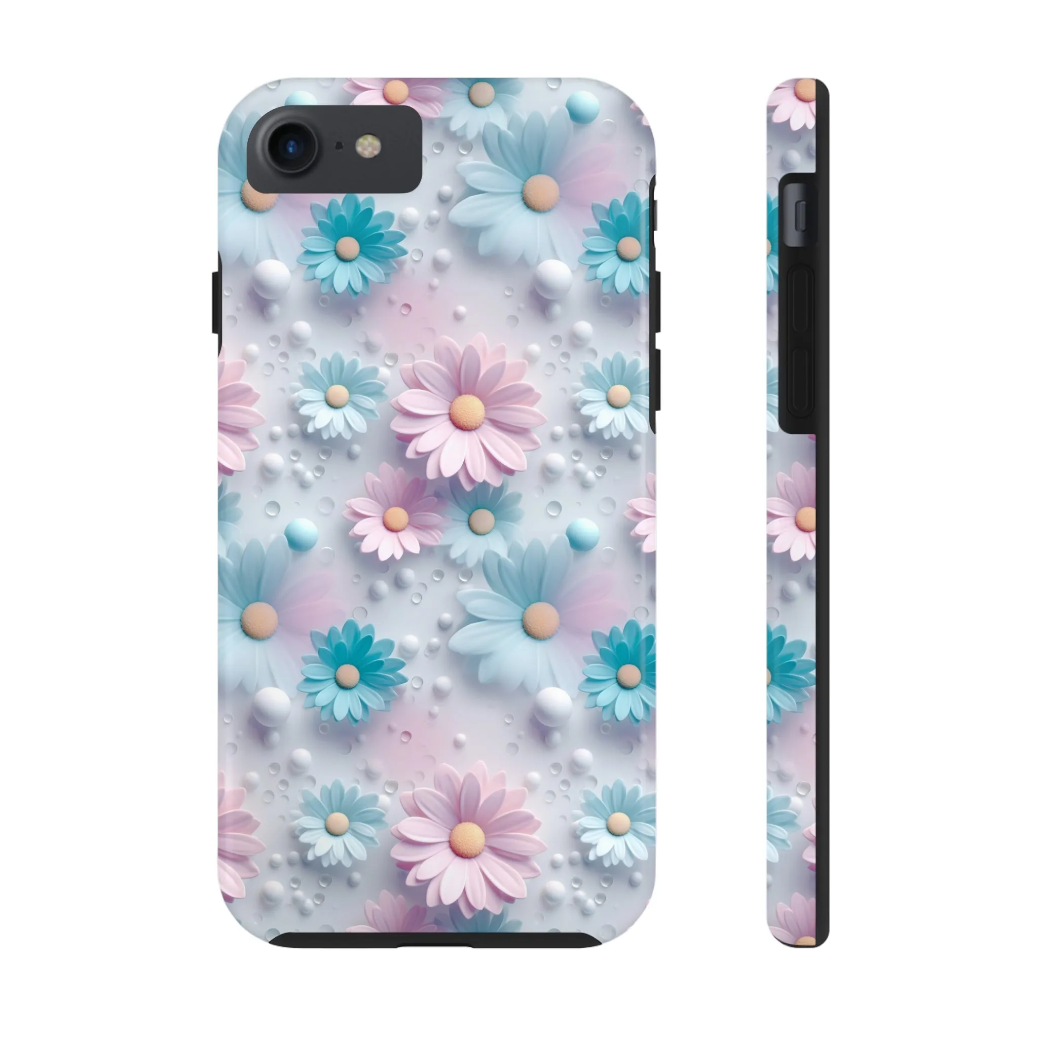 Dreamy Pastel Daisies Digital print Design Tough Phone Case compatible with a large variety of iPhone models, Gift, Phone Case