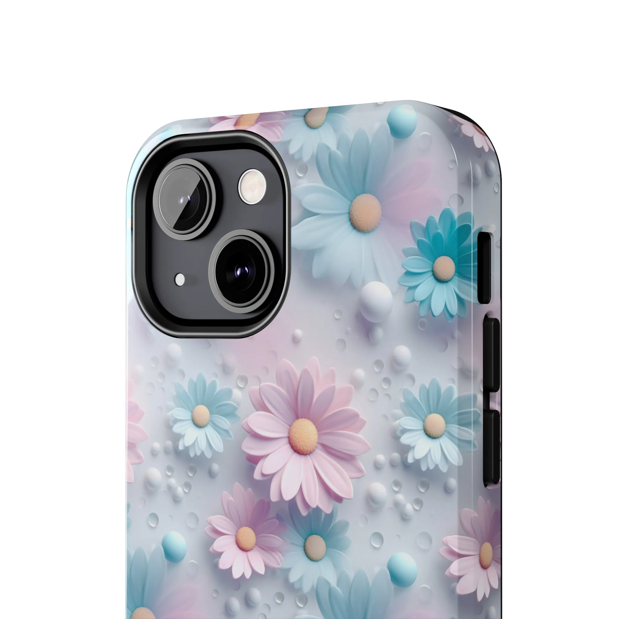 Dreamy Pastel Daisies Digital print Design Tough Phone Case compatible with a large variety of iPhone models, Gift, Phone Case