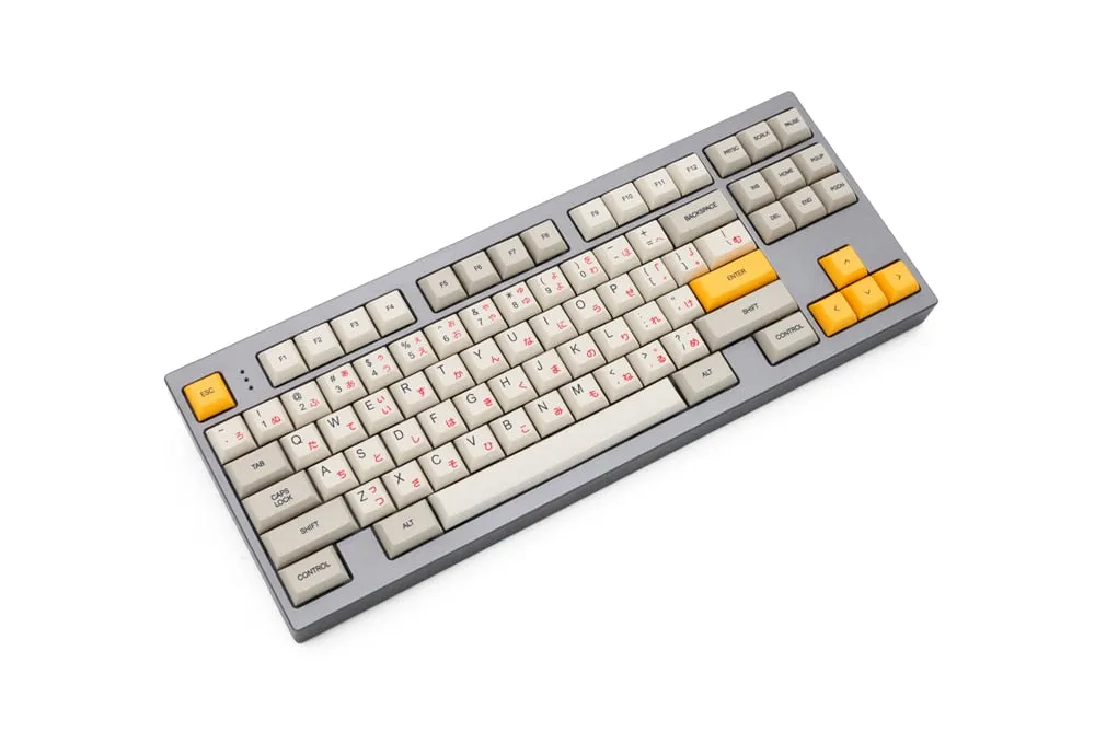 dsa profile Dye Sub 1980 Keycap Set PBT plastic retro beige for mechanical keyboard beige grey yellow gh60 xd64 xd84 xd96 87 104