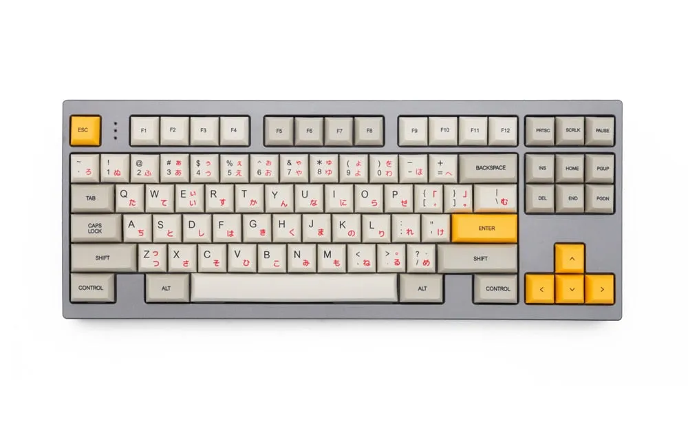 dsa profile Dye Sub 1980 Keycap Set PBT plastic retro beige for mechanical keyboard beige grey yellow gh60 xd64 xd84 xd96 87 104