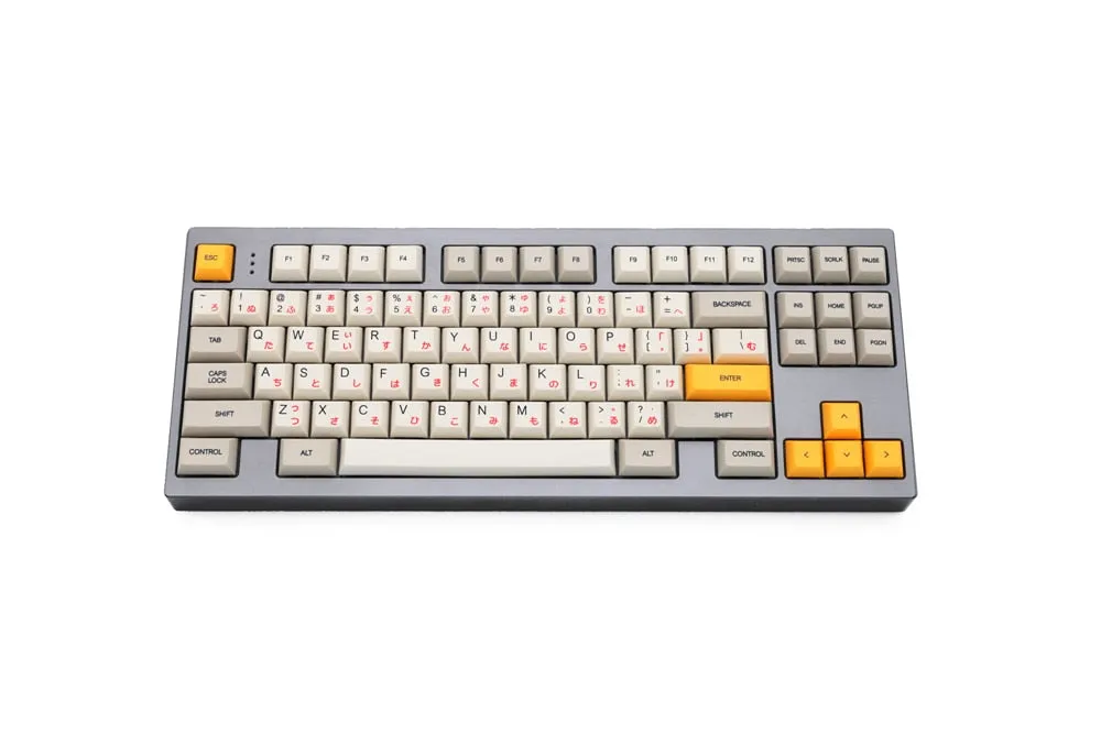 dsa profile Dye Sub 1980 Keycap Set PBT plastic retro beige for mechanical keyboard beige grey yellow gh60 xd64 xd84 xd96 87 104