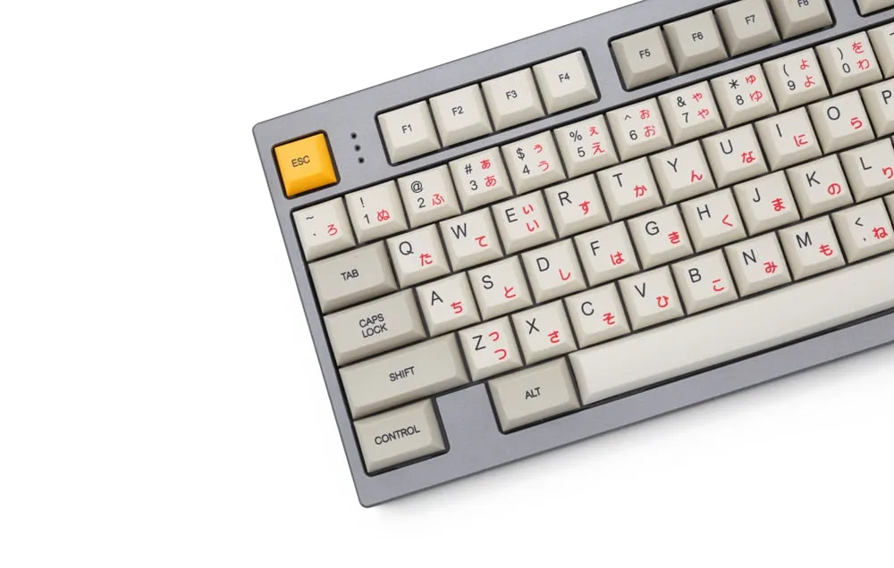 dsa profile Dye Sub 1980 Keycap Set PBT plastic retro beige for mechanical keyboard beige grey yellow gh60 xd64 xd84 xd96 87 104