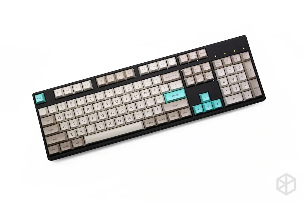 dsa profile Dye Sub Keycap Set PBT plastic retro beige for mechanical keyboard beige grey cyan gh60 xd64 xd84 xd96 87 104