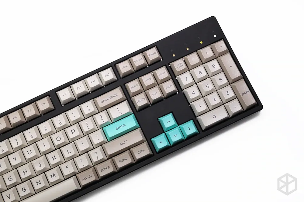 dsa profile Dye Sub Keycap Set PBT plastic retro beige for mechanical keyboard beige grey cyan gh60 xd64 xd84 xd96 87 104