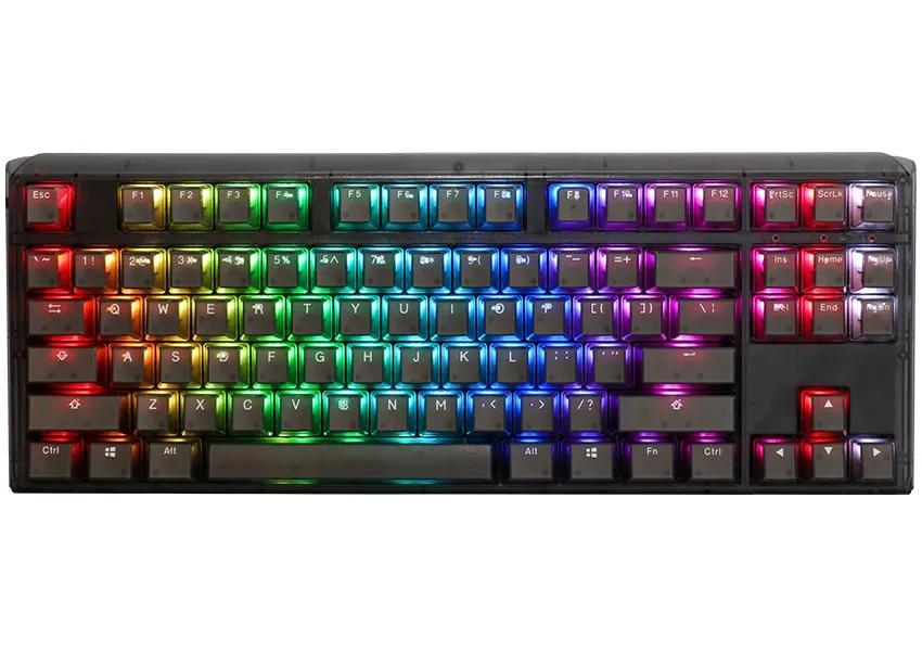 Ducky One 3 Aura Black Tkl Gaming Keyboard, Rgb Led - Mx-Silent-Red (Us)