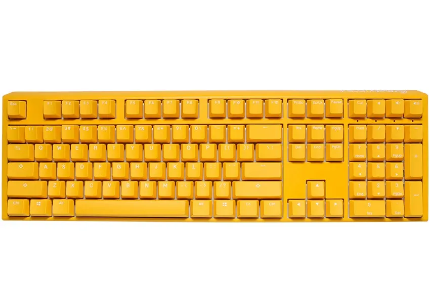 Ducky One 3 Yellow Gaming Keyboard, Rgb Led - Mx-Speed-Silver (Us)