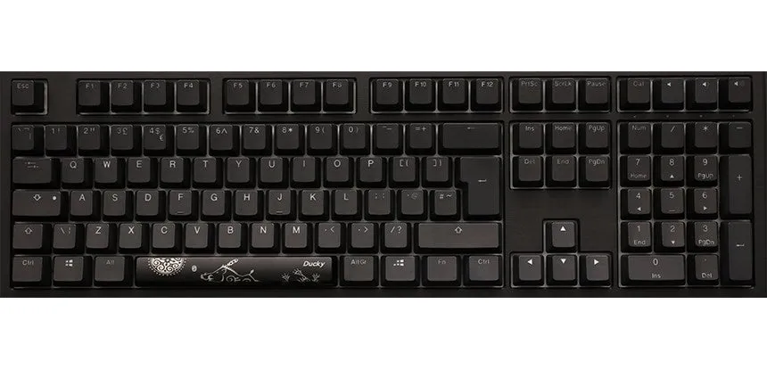 Ducky Shine 7 Pbt Gaming Keyboard - Mx-Silent Red (Us), Rgb Led, Blackout