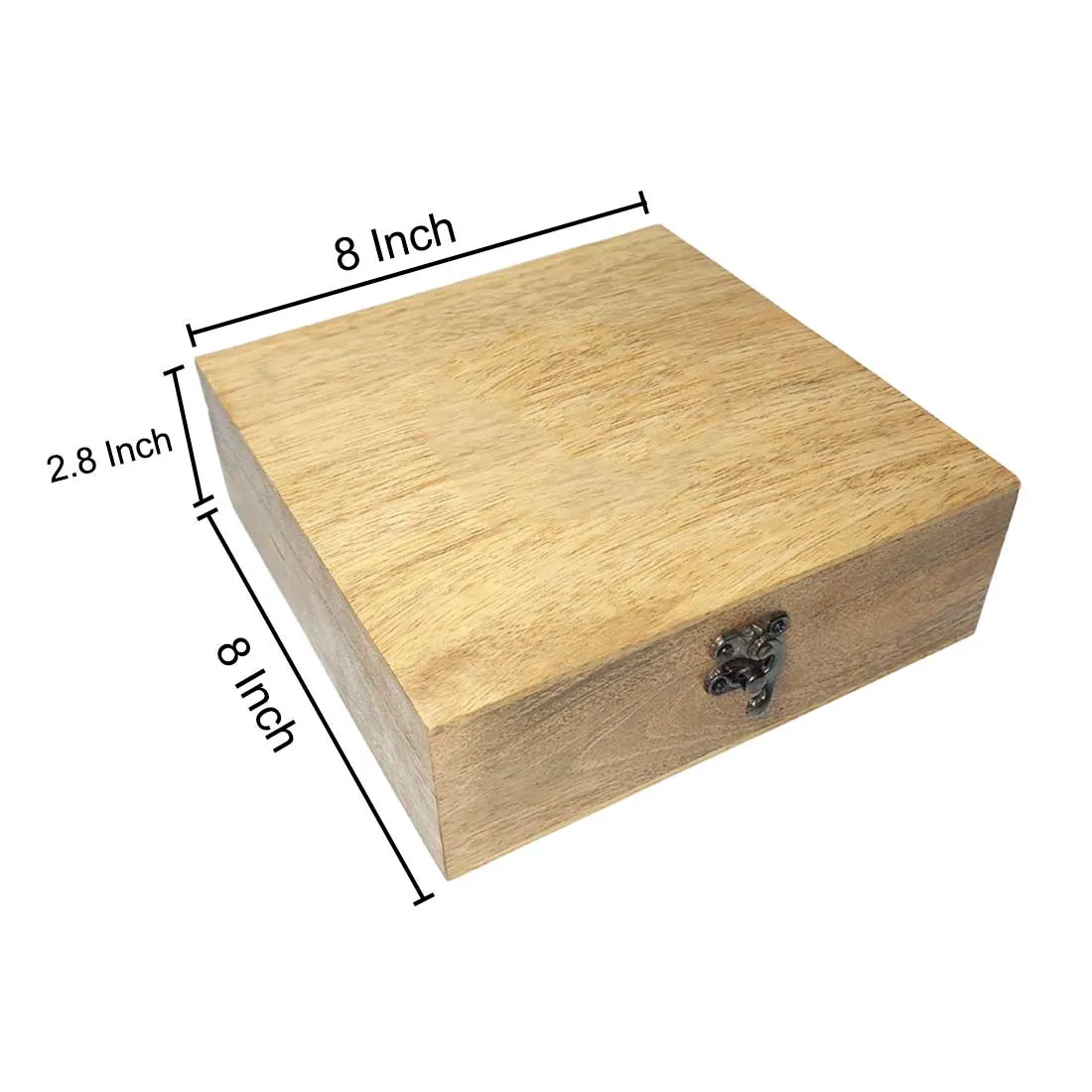 Engraved Wooden Gift Box Natural Wood Jewellery Box - Add Name