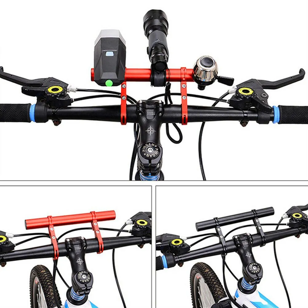 ESLNF 10/20cm Bicycle Handlebar Extended Bracket Bike Headlight Mount Bar Computer Holder Lamp Support Rack Alloy Fiber Stand