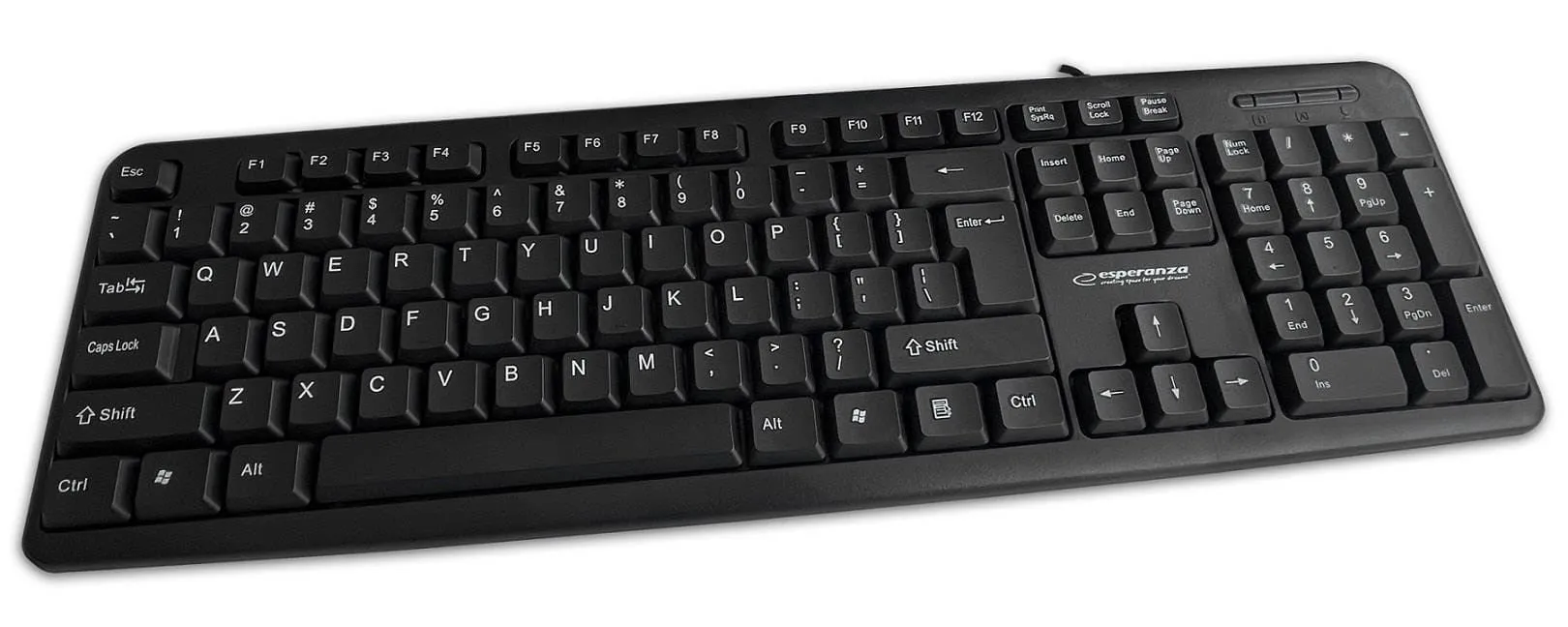 Esperanza Norfolk Ek139 Wired Usb Keyboard, Black