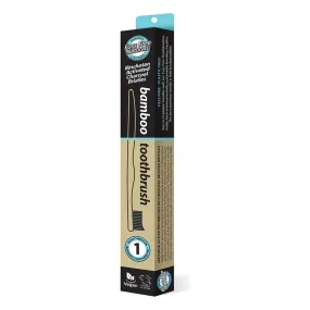 Essenzza Fuss Free Naturals Bamboo Activated Charcoal Medium Toothbrush 1