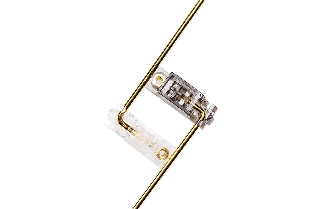 Everglide V3 Transparent Gold Plated Pcb screw in Stabilizer for Custom Mechanical Keyboard Transparent Black Clear BM60 BM65