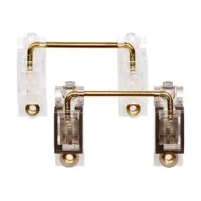 Everglide V3 Transparent Gold Plated Pcb screw in Stabilizer for Custom Mechanical Keyboard Transparent Black Clear BM60 BM65