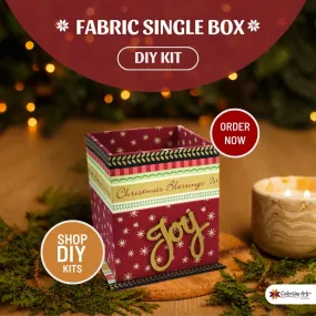 Fabric single box DIY kit, cartonnage kit 104, pack of 2, FREE online instructions