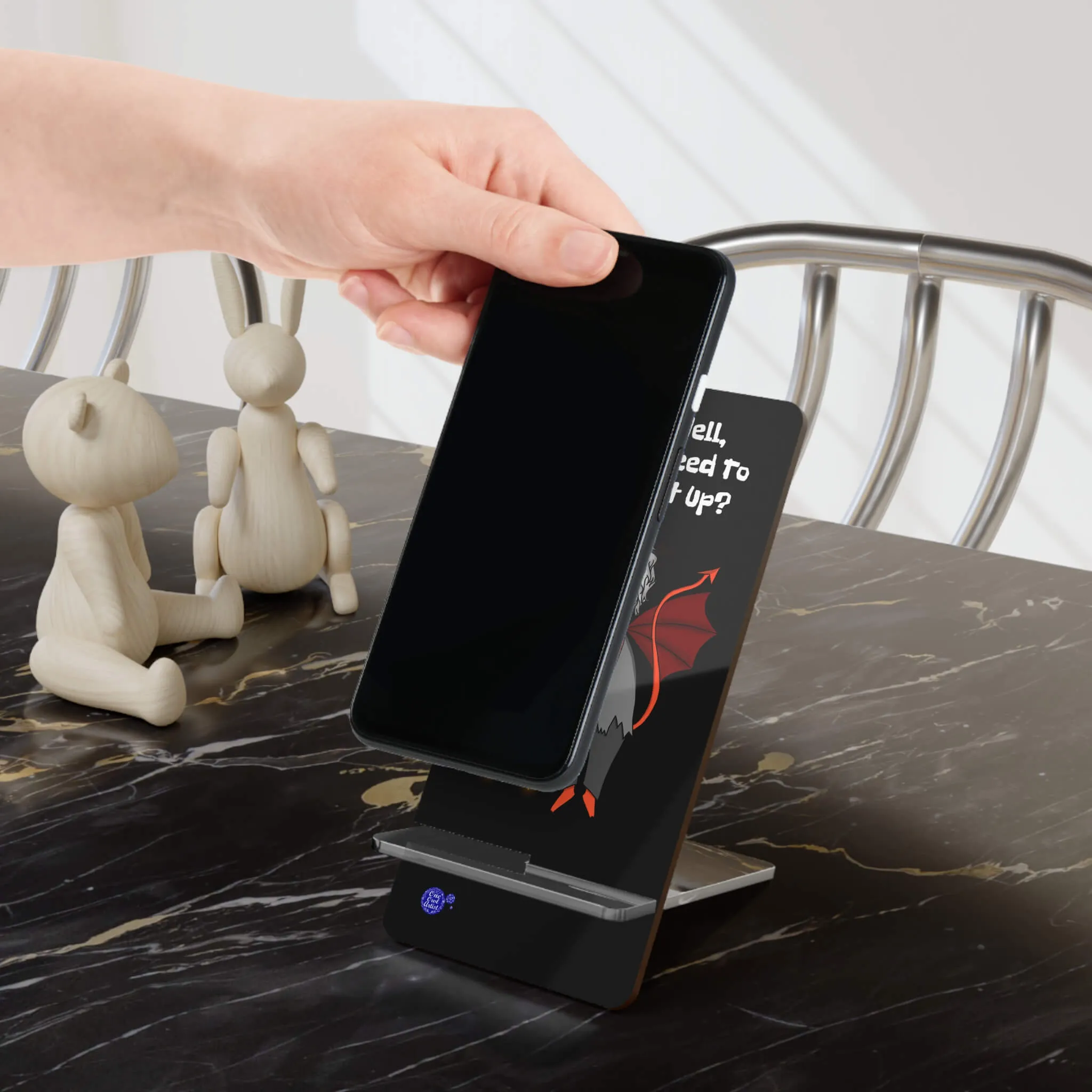 Funny Evil Angel Mobile Display Stand (for Smartphones)