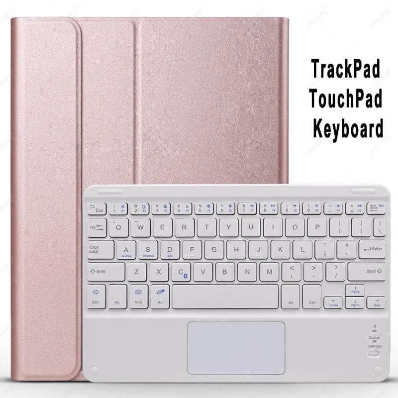 Galaxy Tab S8 11 X700 Wireless Leather Keyboard Trackpad Case