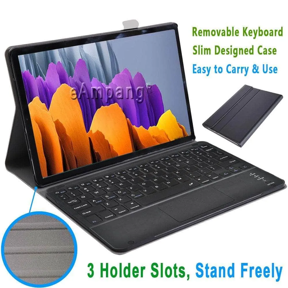 Galaxy Tab S8 11 X700 Wireless Leather Keyboard Trackpad Case