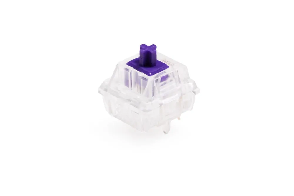 Gateron Zealio V2 Switch Tactile 62g 65g 67g 78g 5pin SMD RGB mx stem switch for mechanical keyboard Purple Colorway