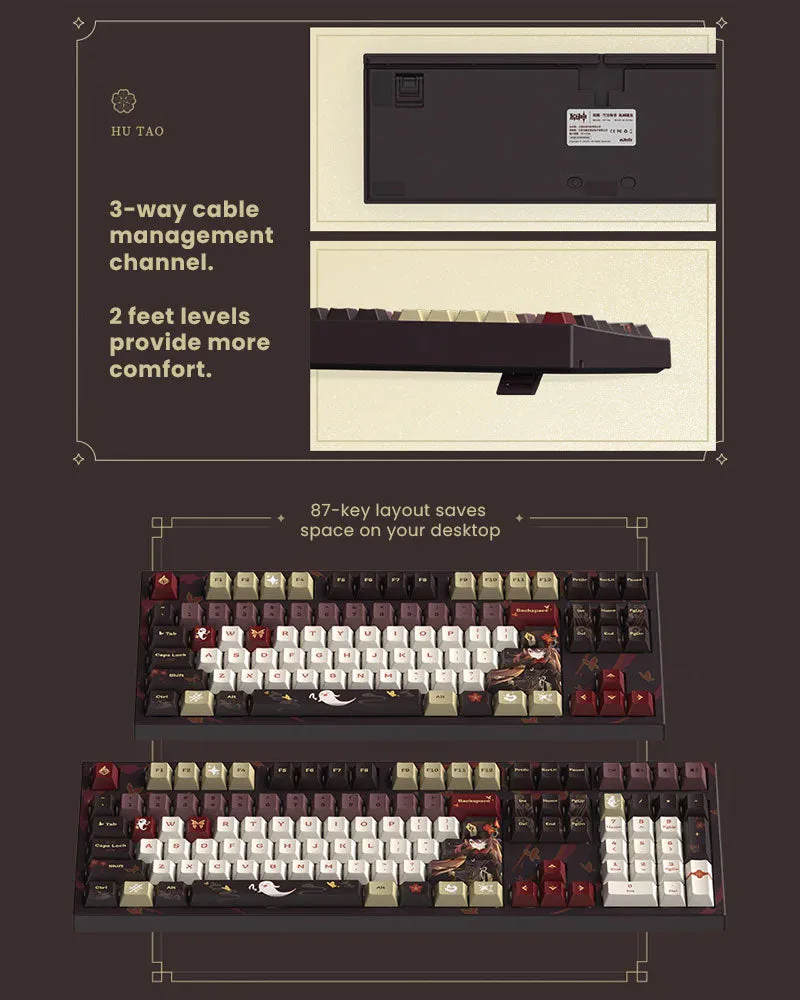 Genshin Impact© Hu Tao Fragrance in Thaw Mechanical Keyboard