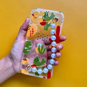 Green Grove Transparent Pearl Phone Cover