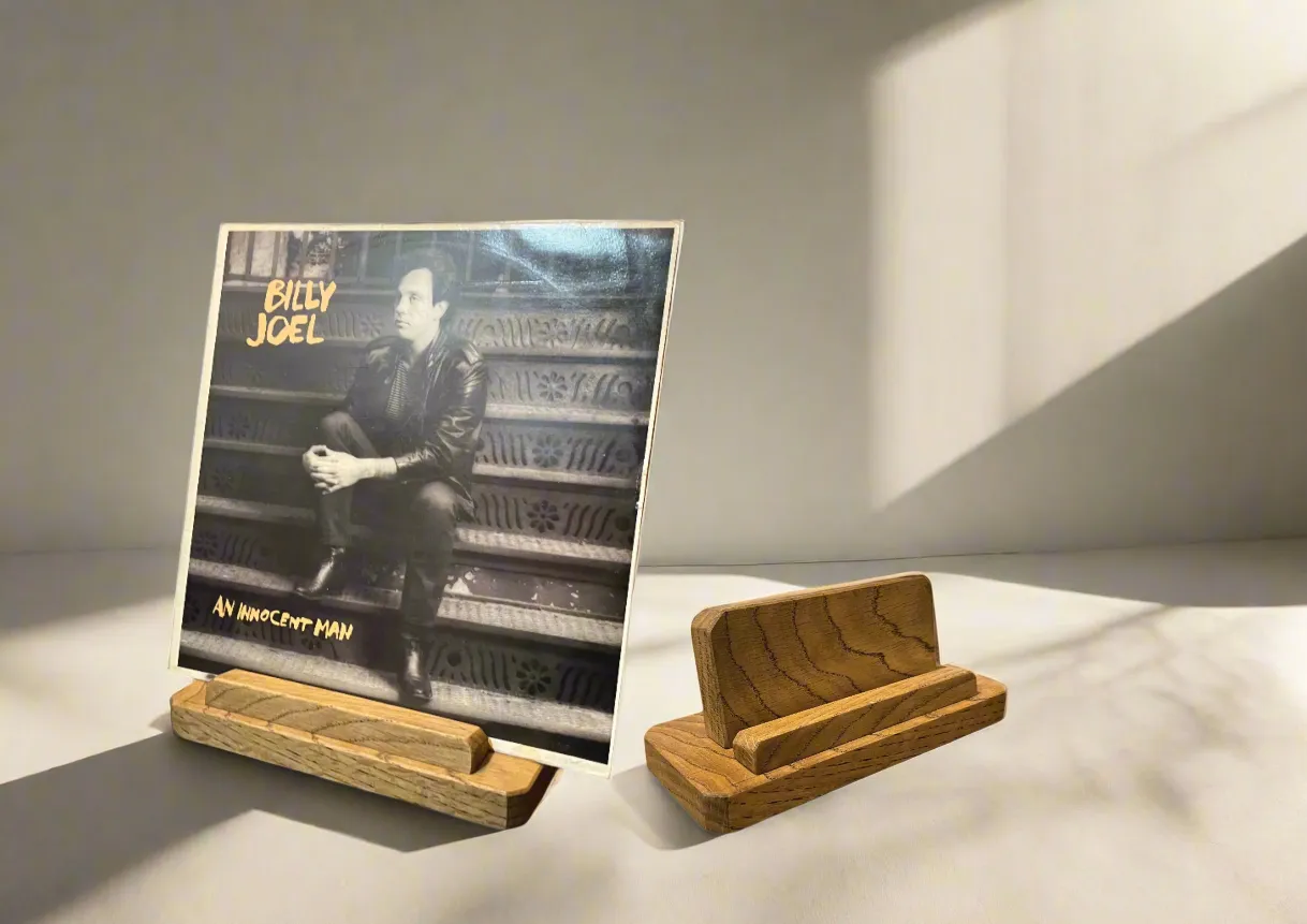 Handcrafted with Solid Oak,  Vinyl Record Holder, Vinyl Record Display - Available In Many Colours