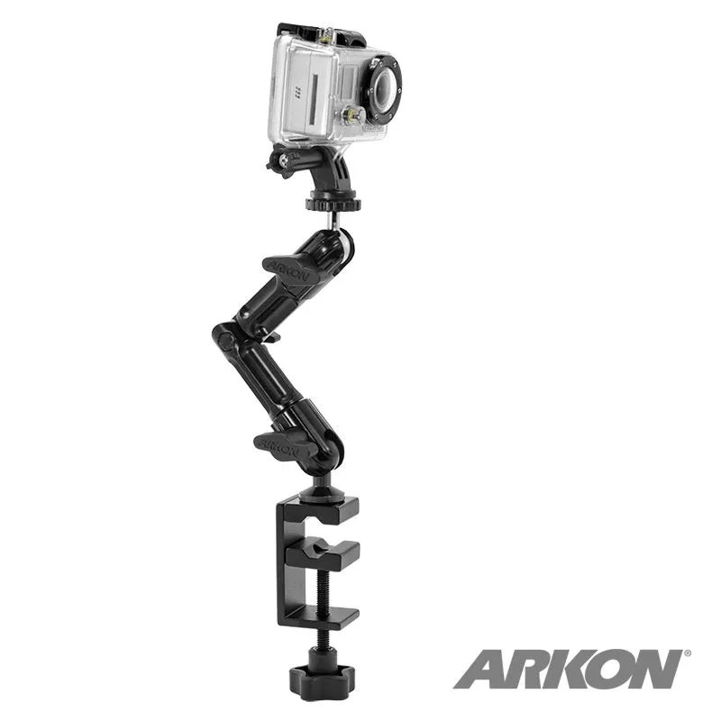 Heavy-Duty Adjustable Clamp Mount for GoPro HERO Action Cameras