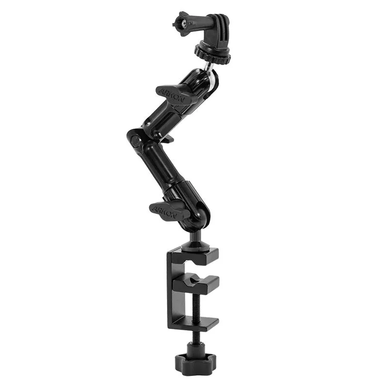 Heavy-Duty Adjustable Clamp Mount for GoPro HERO Action Cameras