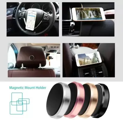 High Power Magnet Universal Car Phone Holder Aluminum Alloy Magnetic Plate Mount Multi Use Key Stand, Remote Holder, Mobile Holder