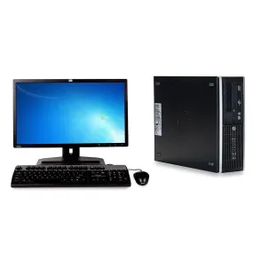 HP Refurbished 600G1 Desktop, 3.8 GHz Intel Core i5 4670, 500GB, 8 GB DDR3 with 22 LCD Monitor-Blk - Refurbished