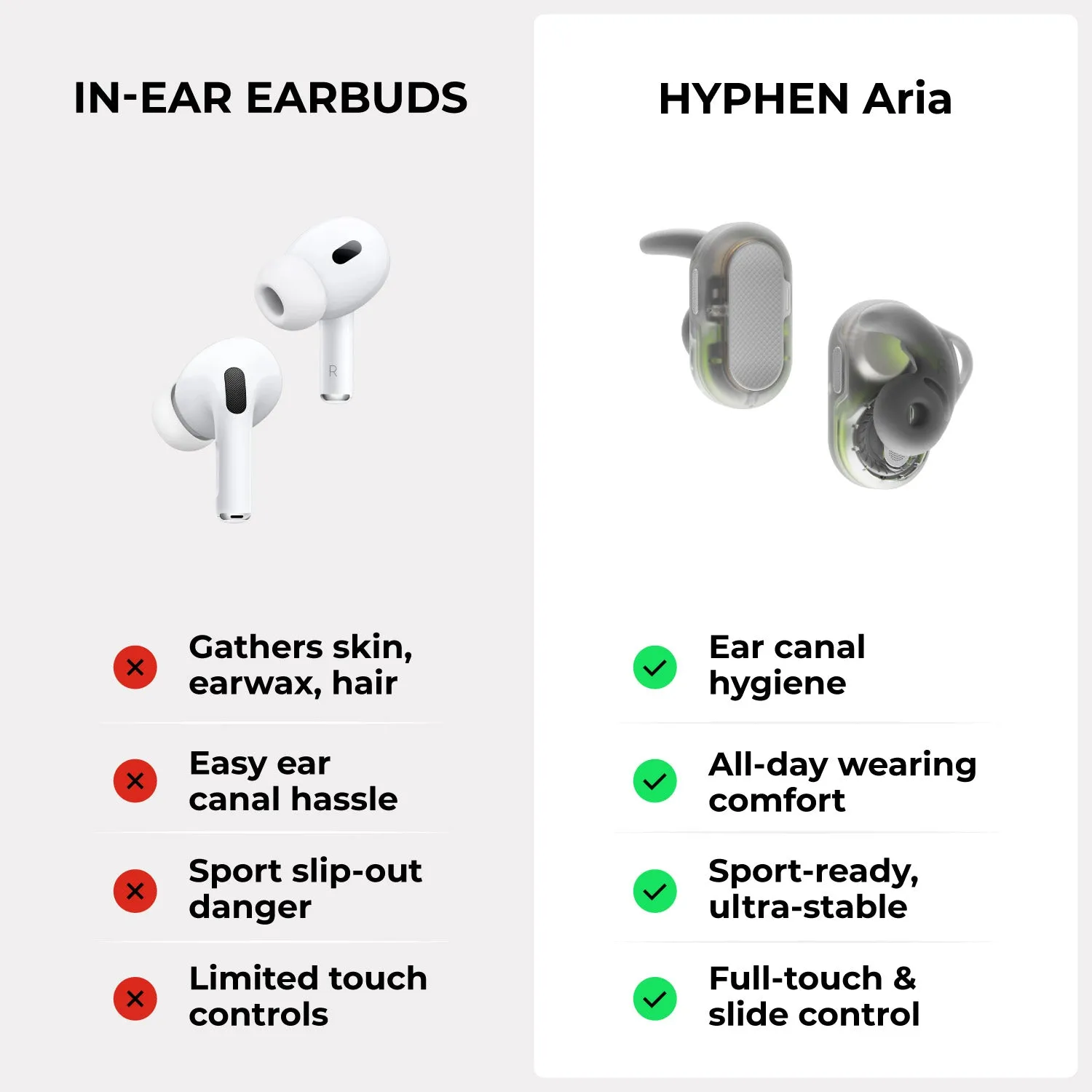 HYPHEN® Aria - The most comfortable earbuds ever