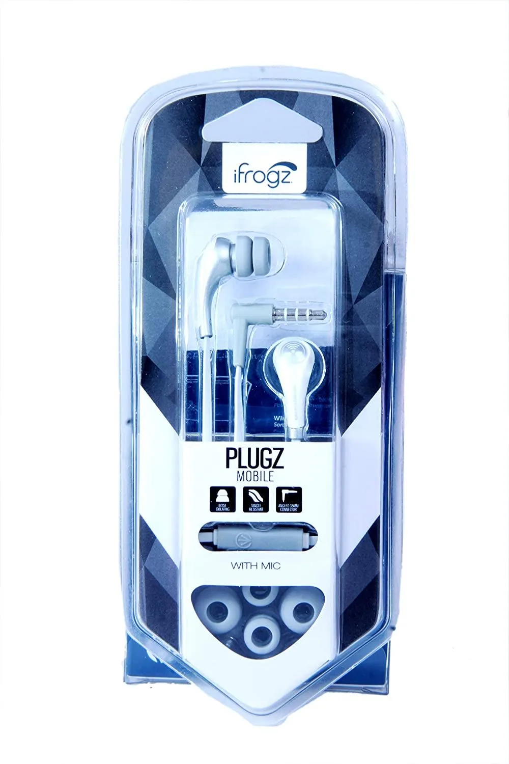 iFrogz Bolt   Ear Pollution Earphone White - IFBLTM-WH0