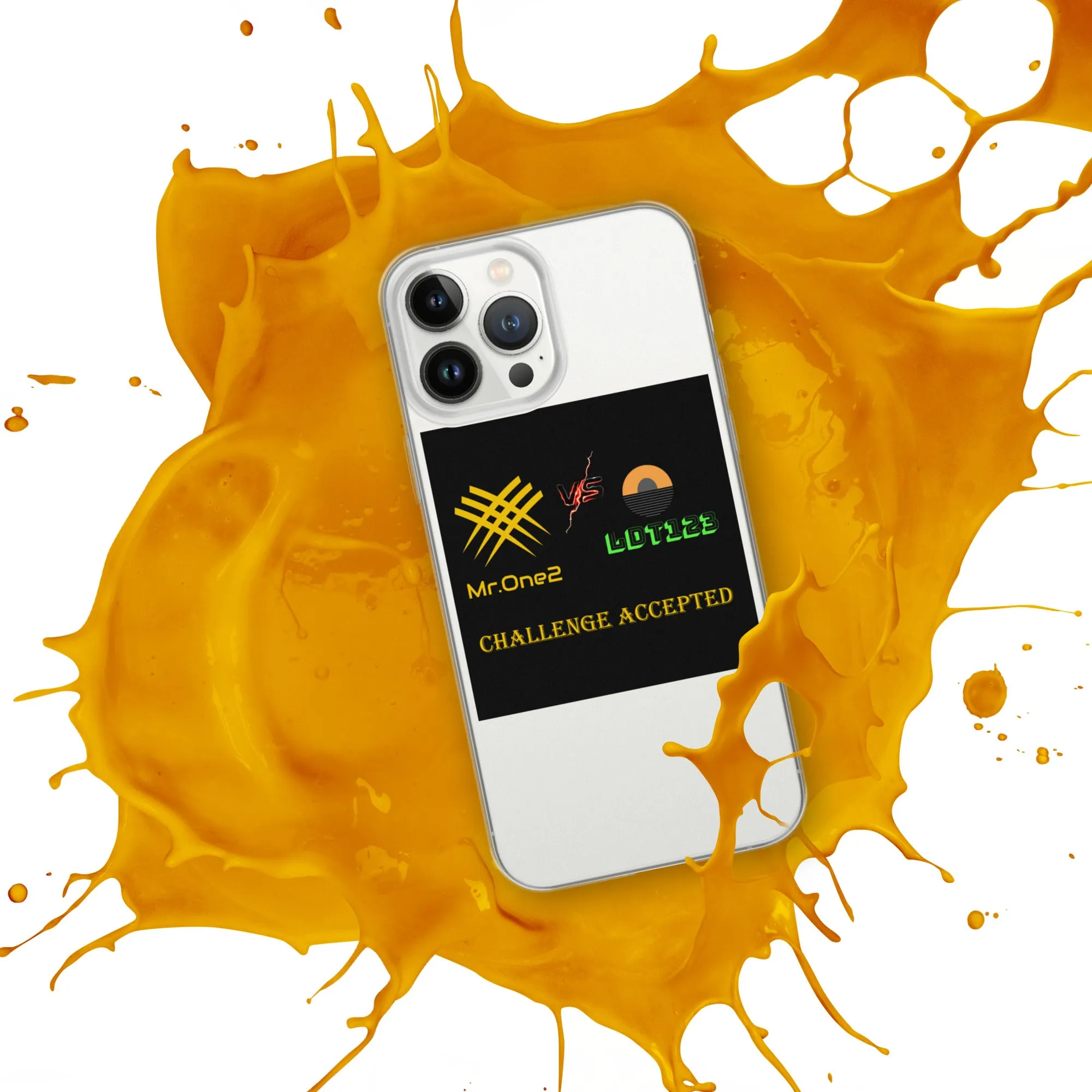 iPhone Case (challenge accepted logo)