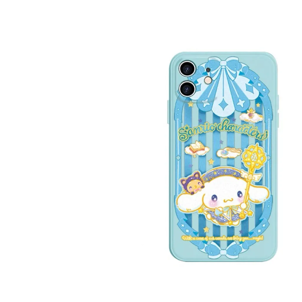 Japanese Cartoon Sanrio Magic School | Cinnamoroll Wizard Laser Colour Clear - iPhone Case 11 12 13 14 15 16 Pro Promax