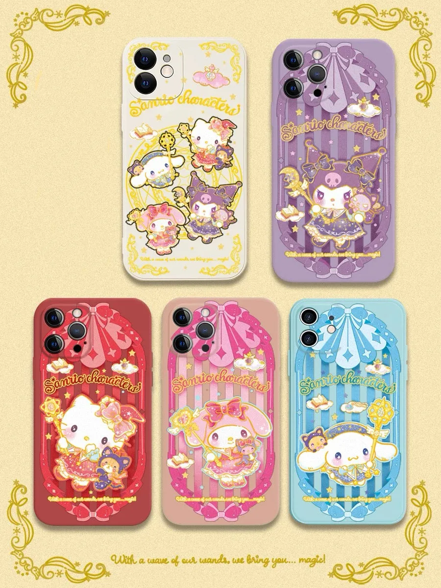 Japanese Cartoon Sanrio Magic School | My Melody Witch Laser Colour Clear - iPhone Case 11 12 13 14 15 16 Pro Promax