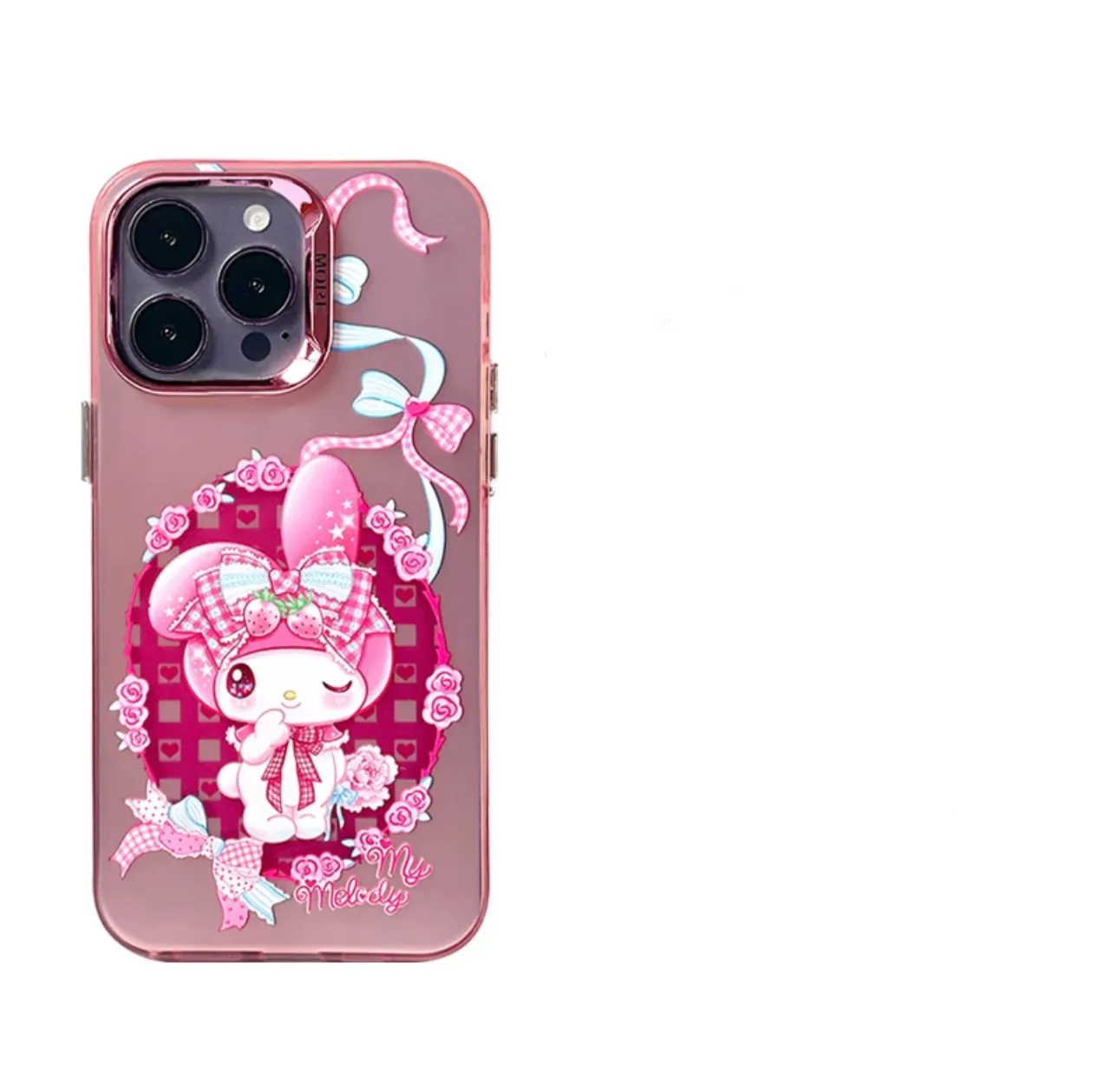 Japanese Cartoon Sanrio Sweet Angel | My Melody Laser Colour Clear - iPhone Case 11 12 13 14 15 16 Pro Promax