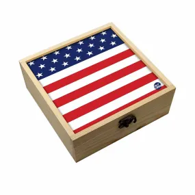 Jewellery Box Makepup Organizer -  Flag Design