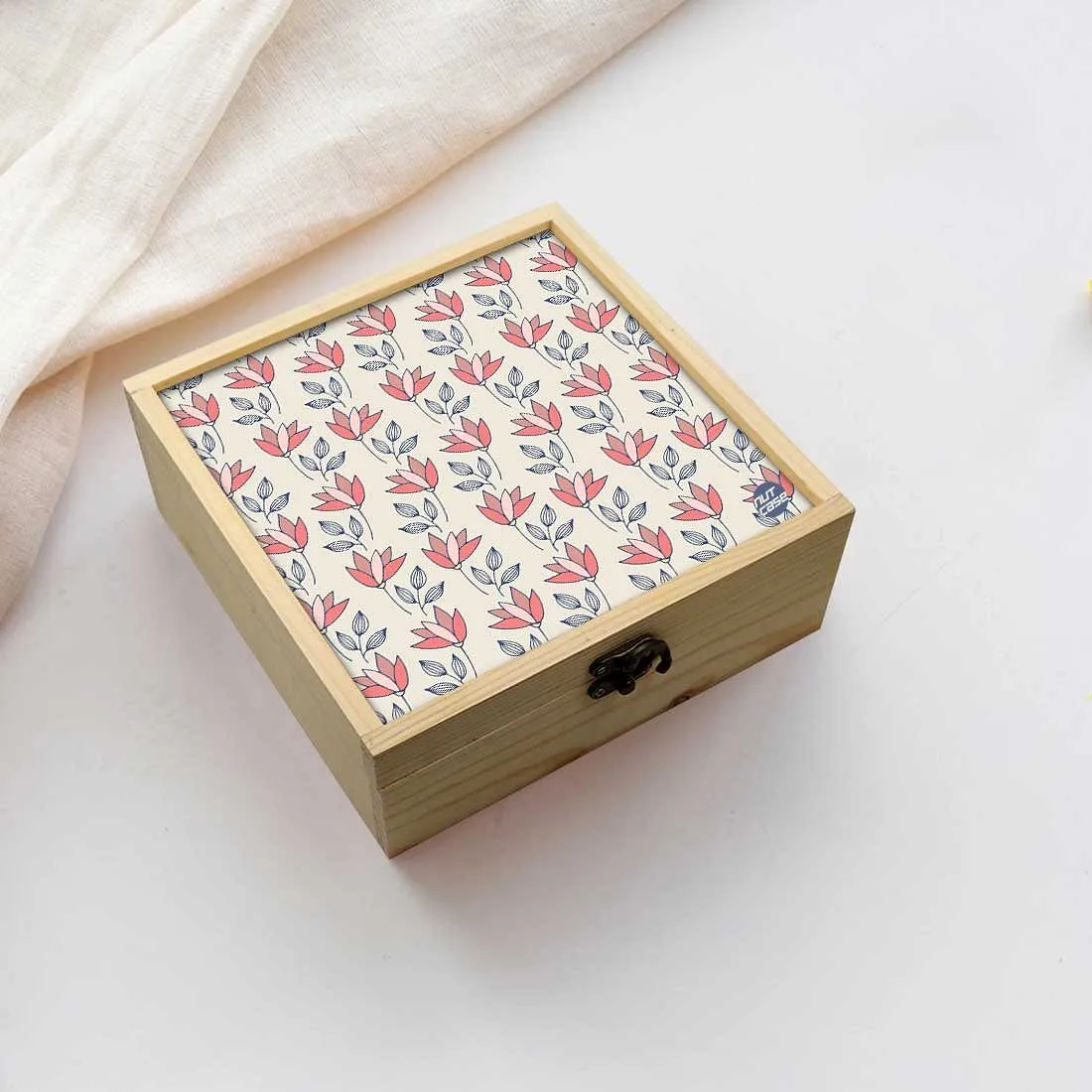 Jewellery Box Makepup Organizer -  Floral Pattern Shade