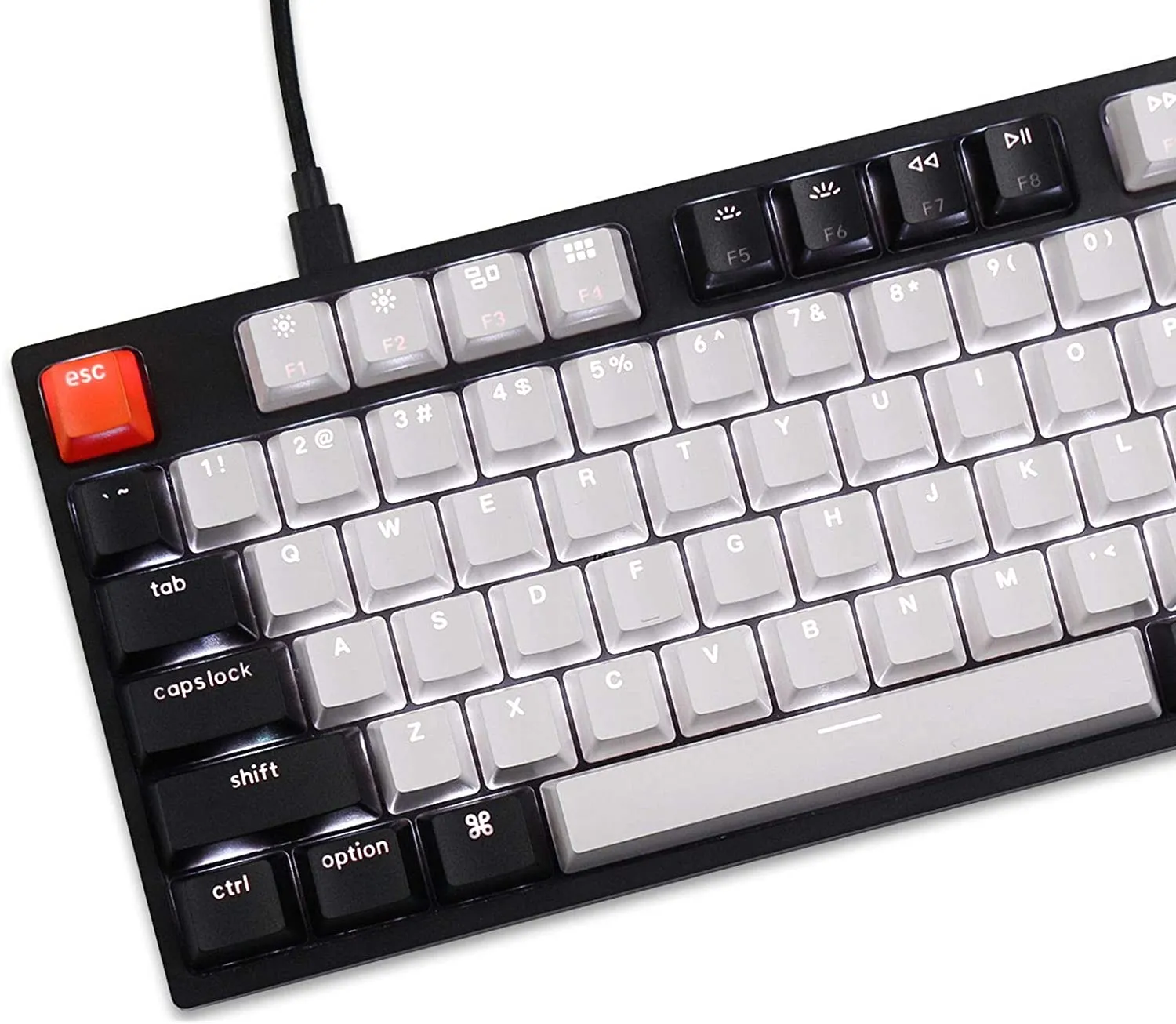 Keychron C2 Full Size Wired Mechanical Keyboard, Hot-swappable, White Backlight, Gateron (Brown Switch) (C2B3)