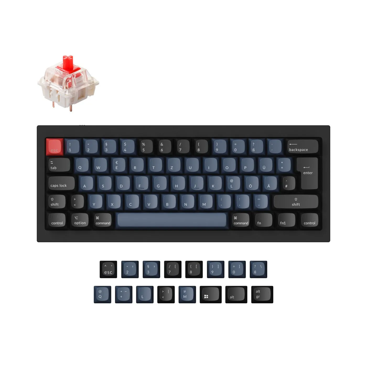 Keychron Q4 QMK Custom Mechanical Keyboard ISO Layout Collection