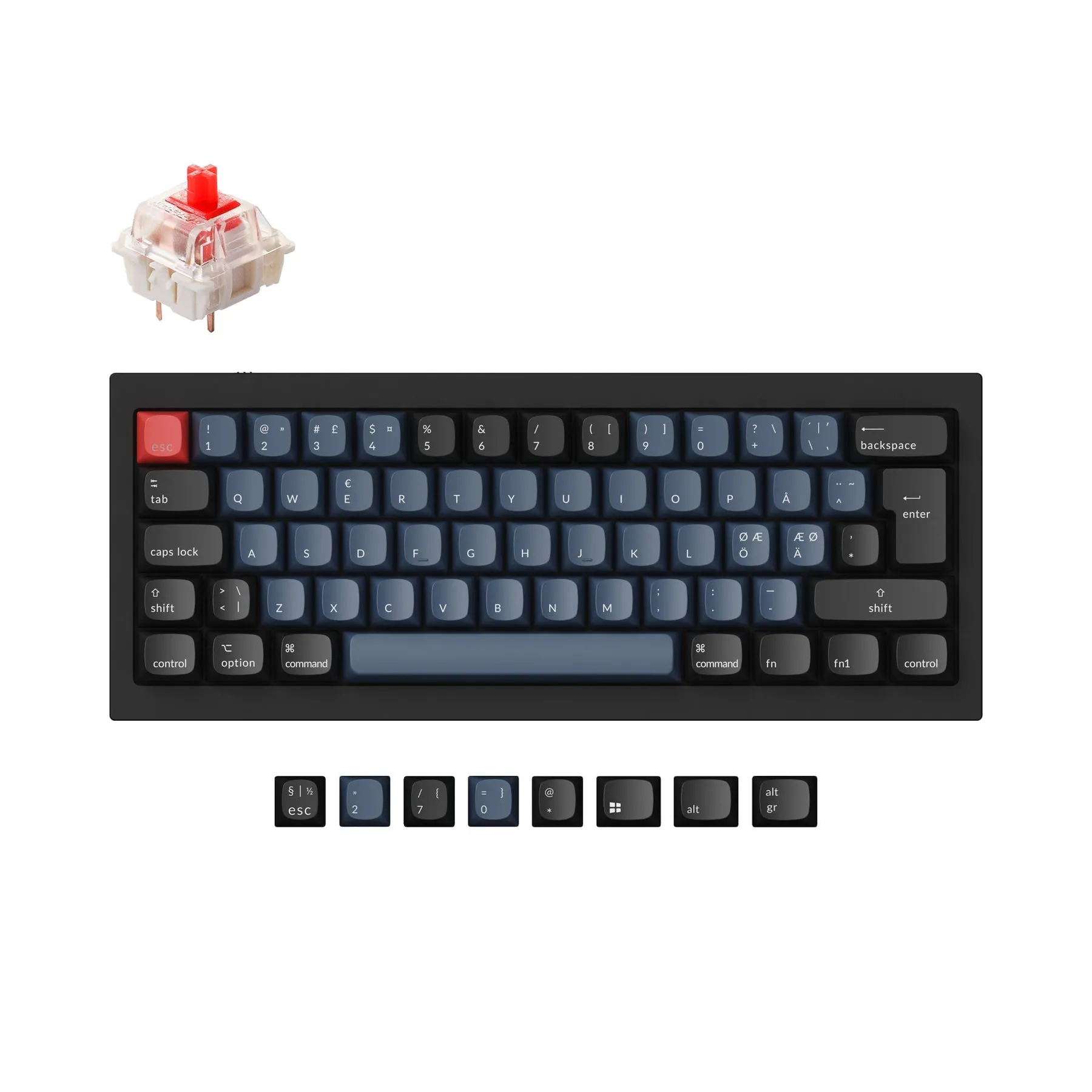 Keychron Q4 QMK Custom Mechanical Keyboard ISO Layout Collection