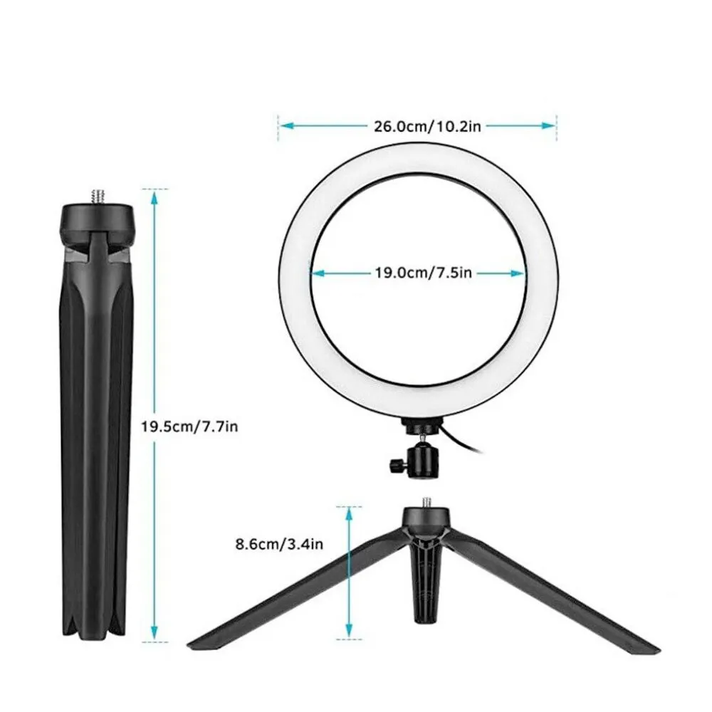 Large LED Ring Light with Stand