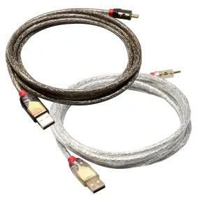 LINDY type c Cable for Mechanical Keyboard Silver Brown Cable Straight cable gold plating usb a to usb c soft Long wire 2m