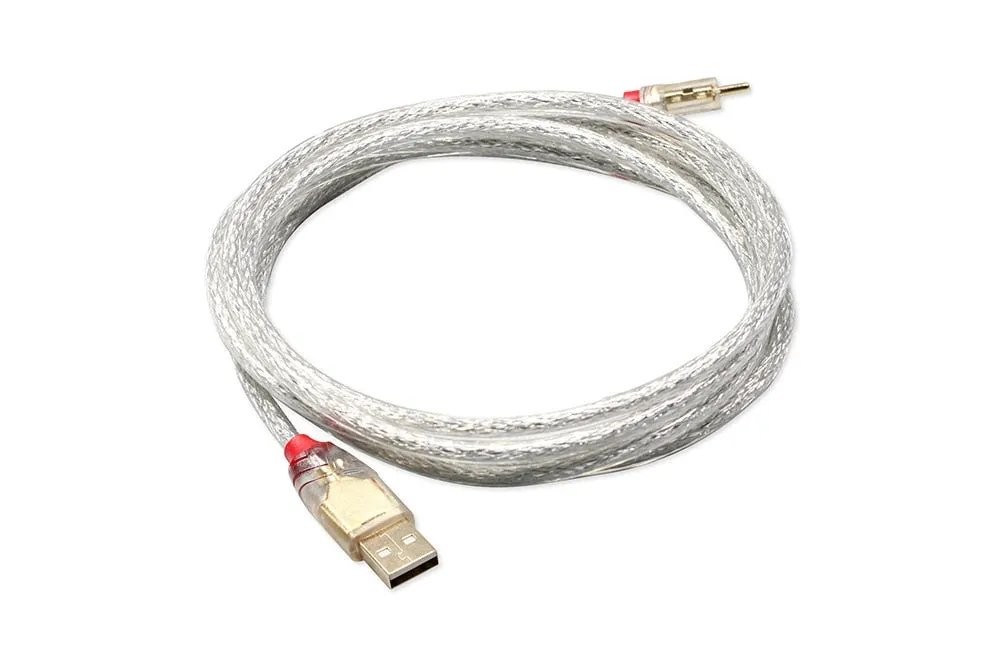 LINDY type c Cable for Mechanical Keyboard Silver Brown Cable Straight cable gold plating usb a to usb c soft Long wire 2m