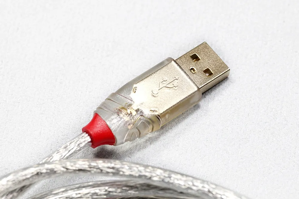 LINDY type c Cable for Mechanical Keyboard Silver Brown Cable Straight cable gold plating usb a to usb c soft Long wire 2m