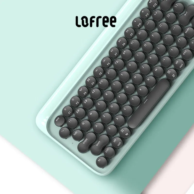 Lofree 79 Keys Mechanical Keyboard Wireless Bluetooth Backlit Keyboards Mouse Calculator Office Typewriter Set Accessories Gifts